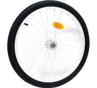 Wiltec Roue de secours pour remorque vélo chien, ETRTO 47-406 / Taille EN 20 x 1,75 pouce, Pneumatique avec valve Schrader