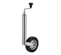 Wiltec Roue Jockey pour remorque - 600 x 250 x 50 mm - DM 48 mm - capacité Max. 362 kg - en Acier galvanisé et Caoutchouc - Béquille Camping Car Caravane