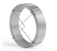 WilTec Rouleau de Fil de Jardin Ø 1,5mm x 50m Acier galvanisé Revêtu PVC Vert Support 50m Cravate végétale Fil de tensionGrillage Fil d’Attache Support Plantes grimpantes Accessoire Culture Jardinage