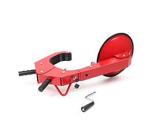 Wiltec Sabot de roue antidémarrage pour Jantes - pour roues 10-18 pouces - avec 2 clés - en Acier et Aluminium - Bloque roue Antivol Automobile pour Remorque Caravane - dispositif Antidémarrage