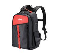 Wiltec Sac à dos à outils multipoches, 33 x 20 x 43 cm - Capacité de 30 kg - Sacoche outils à bretelles ajustable et 16 compartiments - Pour Jardinage, chantier, électriciens, plombiers, etc.