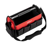 Wiltec Sac à outils 14 poches - 40 x 19 x 25 cm - pliant - 600D - avec Bandoulière réglable Poignée Poches intérieures et extérieu