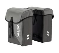 WilTec Sacoche Double étanche pour Porte-Bagages - capacité de 35 L - avec Housse de Pluie - pour vélos et vélos électriques - Sac de Bicyclette - Cyclisme, Courses, Excursions