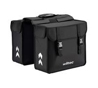 Wiltec Sacoche double pour porte-bagages 35 x 13 x 30 cm, 30 l d'espace de rangement, résistante à l'eau, facile à manipuler