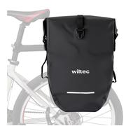 Wiltec Sacoche étanche pour porte-bagages - capacité de 25 L - 56,5 x 30 x 15 cm - en PVC 500D - pour vélos et vélos électriques - S
