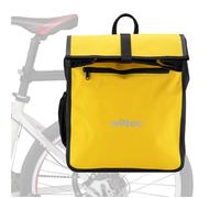 Wiltec Sacoche étanche pour porte-bagages jaune - capacité de 22 L - en PVC - pour vélos et vélos électriques - Sac de bicyclette -
