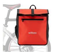 Wiltec Sacoche étanche pour porte-bagages rouge - capacité de 22 L - e