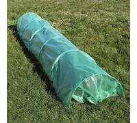 Wiltec Serre de jardin de sol – 300 x 65 x 45 cm – Vert – avec Film grillagé en PE – résistant contre intempéries rayons UV – Tunnel horticole pour Platebande Jardinage Potager Tomates Semis