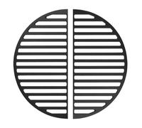 Wiltec Set 2x Barbecue semi-circulaire - 49,8 x 24,3 x 0,9 cm - en Fonte - BBQ Charbon de bois ou à gaz - Grillade Cuisson - Terrasse Jardin Plancha - Viande Légumes Poisson