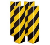 Wiltec Set 4x Protection angle murale adhésive - 400 x 75 x 20 mm - EVA - Pliable - Plaque de mur Garage Parking Protection angle de
