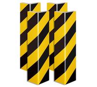 Wiltec Set 4x Protection angle murale adhésive - 400 x 75 x 20 mm - EVA - Pliable - Plaque de mur Garage Parking Protection angle de mur - Cornière pour angles Mousse de protection anti-choc Auto
