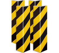 Wiltec Set 4x Protection angle murale adhésive – 400 x 75 x 20 mm – EVA – Pliable – Plaque de mur Garage Parking Protection angle de mur - Cornière pour angles Mousse de protection anti-choc Auto