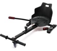 Wiltec Siège de Balance Scooter – Noir – capacité de 120 kg max. – avec Roulette et Poignées – ajustable pour Adultes et Enfants – Siège de Kart Elektroscooter compatible avec Hoverboard