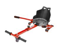 Wiltec Siège de Balance Scooter - Rouge - capacité de 120 kg max. - avec Roulette et Poignées - ajustable pour Adultes et Enfants -
