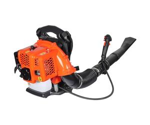 Wiltec Souffleur de Feuilles à Dos - Moteur à Essence 2 Temps 1,7 CV - Éléments de Commande sur poignée - avec Buses - Souflleuse pour enlèvement Feuilles mortes Jardinage