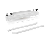 WilTec Station de Peinture pour Système d’Aspiration, Rack pour Peintures, avec 4 Supports pour Pistolets aérographes, Extension pour Unité d’Aspiration aérographie