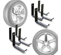 Wiltec Support de pneus mural pour 8 pneus Accessoires pour pneus Étagère pour pneus