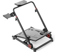 Wiltec Support de volant – 68 x 82 x 83 cm – capacité de poids 20 kg – en Acier – Support de jeu pliant – Expérience immersive et réaliste
