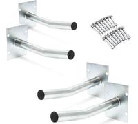 Support mural 4 roues Porte pneu Jante Crochet fixation Protection Accessoires Rangement Garage Cave - 60590