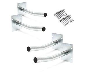 WilTec Support Mural 4 Roues Porte Pneu Jante Crochet Fixation Protection Accessoires Rangement Garage Cave