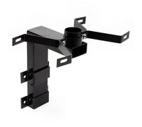 Wiltec Support Mural pour boîte aux Lettres Design Style américain, 50 x 120 x 250 mm, Couleur Noire, Acier galvanisé, Boîte Postale US Mailbox