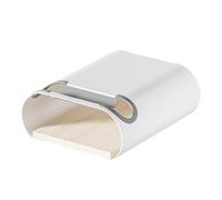WilTec Support Mural pour vélo Blanc 25,6 x 30 x 11,4 cm jusqu'à 25 kg, Support Universel pour Bicyclette, Suspension de vélocipède Ø 55 mm Tube supérieur & 500 mm Largeur du Guidon