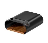 WilTec Support Mural pour vélo Noir 25,6 x 30 x 11,4 cm jusqu'à 25 kg, Support Universel pour Bicyclette, Suspension Universelle Ø 55 mm Tube supérieur & Largeur du Guidon 500 mm