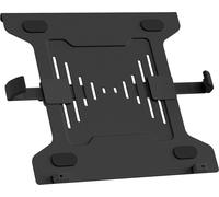 Wiltec Support Ordinateur portable Noir Ajustable en Acier Compatible VESA 75x75 100x100 mm Ventilé Rebord antidérapant Porte-ordi ergonomique Pour Bras d'ordi standard Équipement Bureau Télétravail