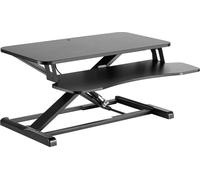 Wiltec Support PC Assis Debout 80x40cm Réglable Hauteur ergonomique Ordinateur portable Écran Bureau Poste de travail flexible
