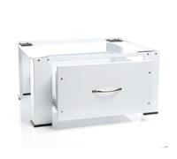 Wiltec Support pour Machine à laver - 635 x 545 x 320 mm - en Acier - Charge max. 150 kg - avec Tiroir - Socle lave-linge Base Sèche