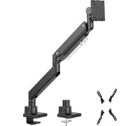 Wiltec Support TV pour Écran incurvé 17"-57" – Fixation sur bureau orientable +45°--45° et inclinable +90°--90° – capacité de charge max. 26 kg – Support télé