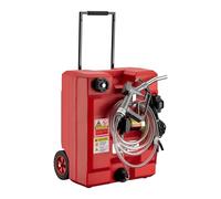 Wiltec Système de caddy ravitailleur mobile 48 l avec pompe 12 V, réservoir de carburant pour diesel et essence
