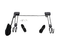 WilTec Système de Levage Universel pour Canoës Kayaks - Charge Max. 45 kg - Palan Poulie Treuil pour Suspension Plafond - Ascenseur de vélo, matériel de Rangement Stockage