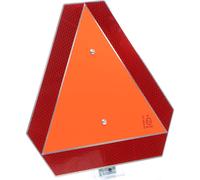Wiltec Tableau d’avertissement réfléchissant – 365 x 365 mm – en Aluminium – Épaisseur 1 mm – pour Véhicules lents jusqu’à 40 km/h – Signalisation sécurité routière