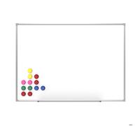 WilTec Tableau magnétique Whiteboard Tableau Mural 70x50cm 12 aimants Inclus Tableau d’Affichage Tableau Pense-bête Organisation Bureau