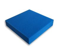 Wiltec Tapis Japonais filtrant - 50 x 50 x 10 cm / 30 ppi - Fin - Filtre de Bassin et d'Aquarium pour Filtration Eau HMF - Couleur Bleue
