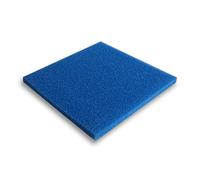 Wiltec Tapis Japonais filtrant - 50 x 50 x 3 cm / 10 ppi - Grossier - Filtre de Bassin et d'Aquarium pour Filtration Eau HMF - Couleur Bleue
