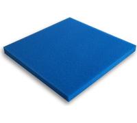 Wiltec Tapis japonais filtrant - 50 x 50 x 3 cm / 30 ppi - fin - Filtre de Bassin et d'Aquarium pour Filtration Eau HMF - couleur Bleue