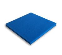 Wiltec Tapis Japonais filtrant - 50 x 50 x 3 cm / 30 ppi - Fin - Filtre de Bassin et d'Aquarium pour Filtration Eau HMF - Couleur Bleue