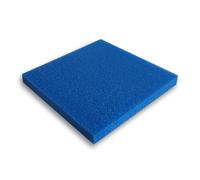 Wiltec Tapis japonais filtrant - 50 x 50 x 5 cm / 10 ppi - grossier - Filtre de Bassin et d'Aquarium pour Filtration Eau HMF - couleur Bleue