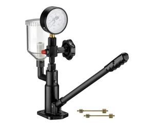 WilTec Testeur d’injecteur de buse Diesel - 600 Bars Max. - 550 x 270 x 380 mm - avec Manomètre, Levier à Main et Adaptateurs - Contrôle et Calibrage Réglage Étanchéité