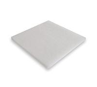 Wiltec Tissu ouaté Synfil 300-50 x 50 x 2,5 cm - très Fin - Média de Filtration pour Filtre Bassin et Aquarium - de Couleur Blanche