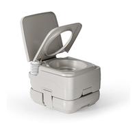 WilTec Toilette Portable pour Camping - 410 x 365 x 300 mm - en HDPE et PP - Capacité de Charge 200 kg - Réservoirs 10 litres - WC portatif pour Camping Cars, déplacement, Voyages