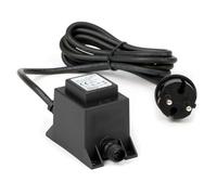 Wiltec Transformateur 230 V en 12 V - 81 x 50 x 63 mm - 1800 mA 21,6 VA AC/AC - IP68 - Adapteur de Réseau Jebao avec Raccord vissé, 2 pôles - source de courant pour Éclairage Pompes Bassins