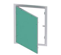 WilTec Trappe visite avec Cadre en aluminium - 400 x 600 x 15 mm - Ouverture par pression - pour Plaque en plâtre 12,5 mm - Panneau accès inspection révision maintenance