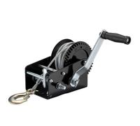 Wiltec Treuil à câble manuel de halage - en Acier galvanisé - Charge max. 1500 kg - câble 10 m - Rapport de transmision 4,1:1 9,8:1
