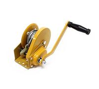 Wiltec Treuil à câble manuel de halage - en Acier galvanisé - Charge max. 540 kg - câble 10 m - Rapport de transmision 4,2:1 - avec Manivelle - pour Bateau Auto