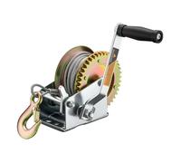 Wiltec Treuil à câble manuel de halage - en Acier galvanisé - Charge max. 550 kg - câble 10 m - Rapport de transmision 4,1:1 - avec Manivelle - pour Bateau Auto