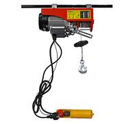 Wiltec Treuil électrique - 540 W - Traction jusqu’à 250 kg - Hauteur de levage max. 12 m - Cabestan à câble 12 m commande à une main - Outil Levage