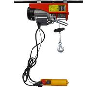 Wiltec Treuil électrique - 540 W - Traction jusqu’à 250 kg - Hauteur de levage max. 12 m - Cabestan à câble 12 mà une main - Outil Levage